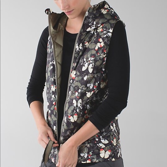 lululemon athletica Jackets & Blazers - Lululemon The Fluffiest Vest So Fly Butterfly 6